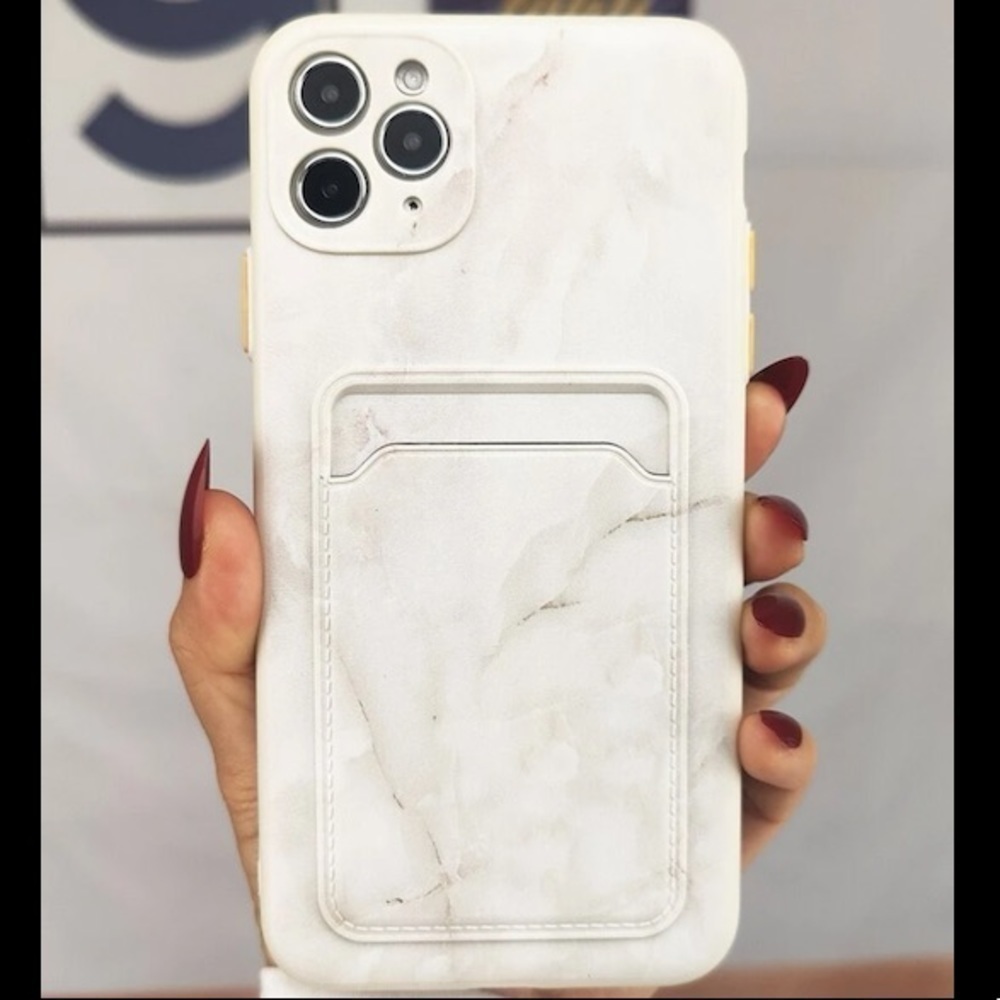 NEW!! Marble Card Slot iPhone Case🤍